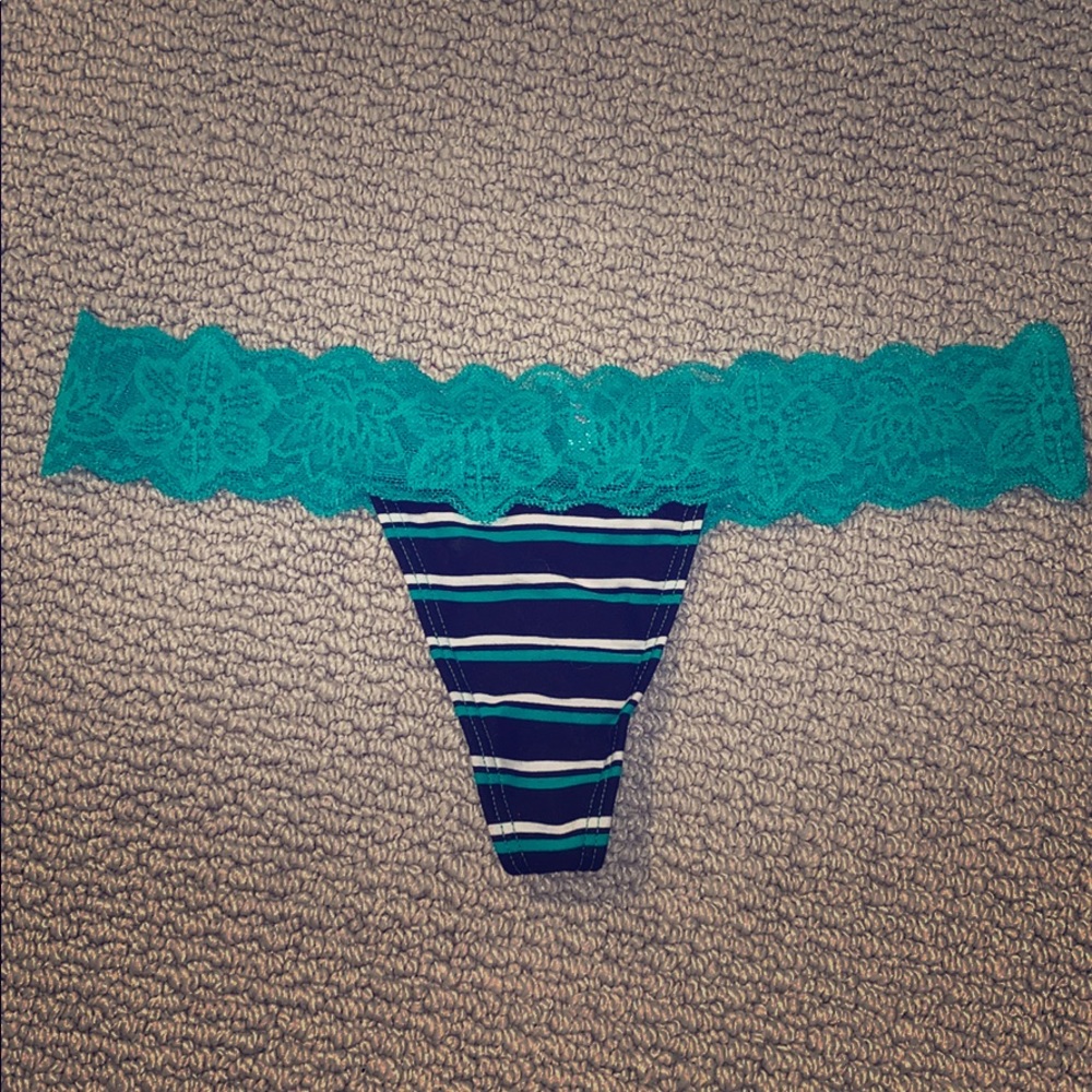 NWOT PINK lace thong